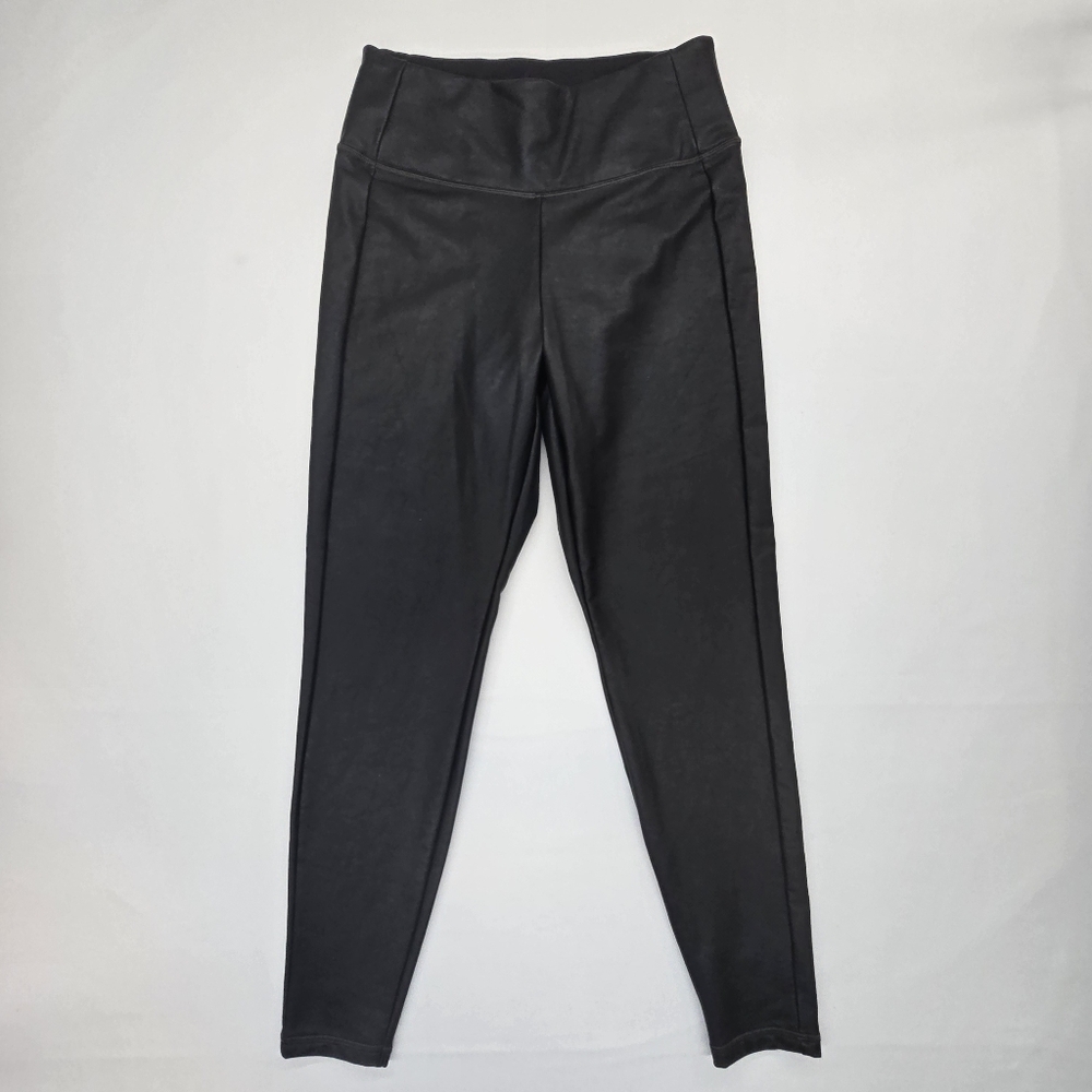 Athleta All-Over Gleam Faux Leather Stretch Leggings Pants - Picture 2 of 9